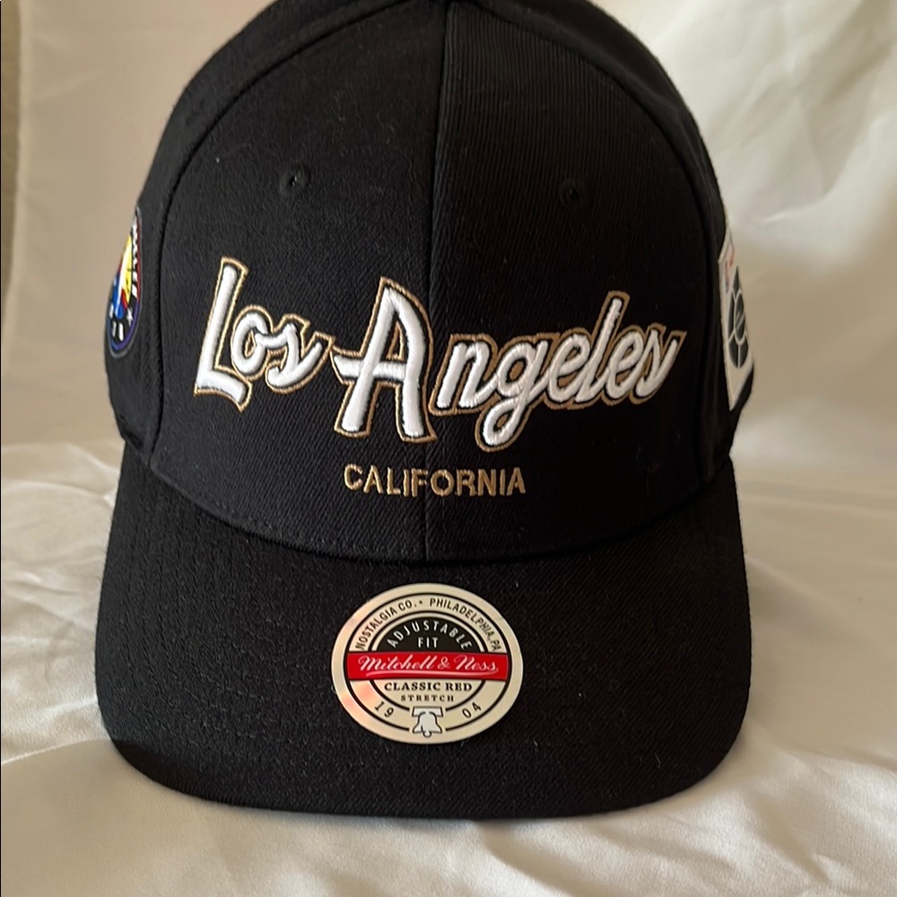 Mitchell & Ness Black Los Angeles Hat